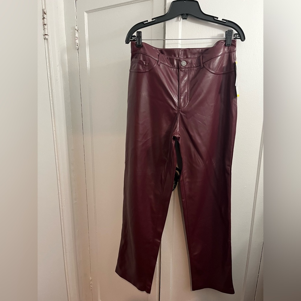 Joie Faux Leather Pants the Limited Edition Straight - Picture 5 of 7